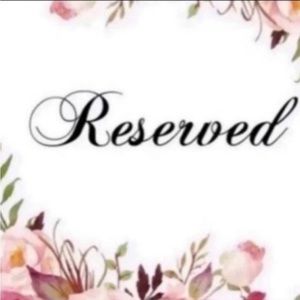 RESERVED LISTING DO NOT BUY!!